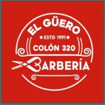 Logo de barbería el Guero